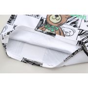 Costumas cu tricou alb si blugi pentru baietei - bear mbxbr27-r1