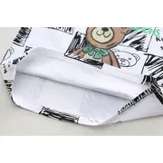 Costumas cu tricou alb si blugi pentru baietei - bear mbxbr27-r1
