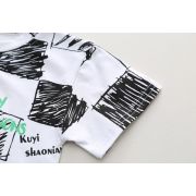 Costumas cu tricou alb si blugi pentru baietei - bear mbxbr27-r1