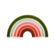 Jucarie stivuire copii, Jane, Forma pepene, dezvolta motricitatea fina, Watermelon BYN8420421093221