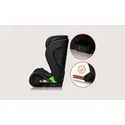 Scaun auto i-Size, Lionelo, Neal, Spatar reglabil in 4 pozitii, Tetiera in 10 pozitii, Suport sticla inclus, 15-36 Kg, 100-150 cm, Cu Isofix, Conform ECE R129, Negru BYNLO-NEAL_I-SIZE_BLACK_CARBON