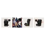 Scaun auto i-Size, Lionelo, Neal, Spatar reglabil in 4 pozitii, Tetiera in 10 pozitii, Suport sticla inclus, 15-36 Kg, 100-150 cm, Cu Isofix, Conform ECE R129, Negru BYNLO-NEAL_I-SIZE_BLACK_CARBON
