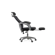 Scaun ergonomic cu tetiera OFF 430, mesh, suport picioare, polipropilena, 100 kg DRM10075