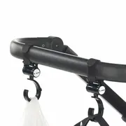 Set 2 carlige auto pentru carucior, Jane, Fixare pe cadru, multifunctionale, Negru BYN8420421034880