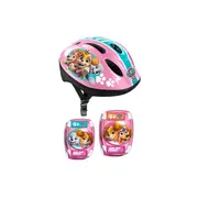Set casca protectie, genunchiere si cotiere, Stamp, Disney, Sigure si confortabile, Reglabile, Conform cu EN1078, Marime 50/56 cm, 3 ani+, Paw Patrol BYNPG340507