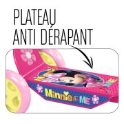 Trotineta, Stamp, Minnie Mouse, Cu 3 roti, Pana la 20 kg, Cu platforma antiderapanta, Cadru din otel, Roti din PVC, Ghidon reglabil, 2-4 ani, Pink BYNJ100083
