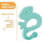 Jucarie copii Chicco pentru dentitie din silicon, Cameleon vernil, 2luni+ CHC2811020-7