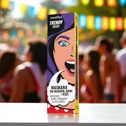 Mascara Colorată 3în1, pentru par, gene si sprancene, Violet Fantasy, Trendy, Venita, 13g