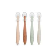 Set 4 lingurite, Jane, Din silicon, 1.2 x 1.5 x 14.7 cm, BPA Free, Sunset BYN8420421093306