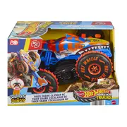 HOT WHEELS MONSTER TRUCK SHARKS VS DINOS MASINA CU TELECOMANDA TIGER SHARK CLIMBER VIVMTJFR39