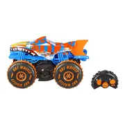 HOT WHEELS MONSTER TRUCK SHARKS VS DINOS MASINA CU TELECOMANDA TIGER SHARK CLIMBER VIVMTJFR39