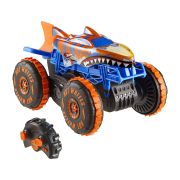HOT WHEELS MONSTER TRUCK SHARKS VS DINOS MASINA CU TELECOMANDA TIGER SHARK CLIMBER VIVMTJFR39