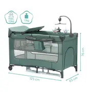 Patut pliabil Capri green Fillikid