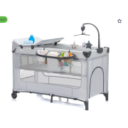 Patut pliabil Capri light grey Fillikid