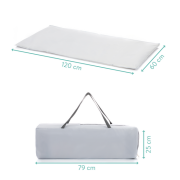 Patut pliabil Capri light grey Fillikid