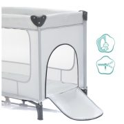 Patut pliabil Capri light grey Fillikid