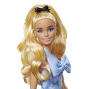 BARBIE FASHIONISTAS PAPUSA BARBIE BLONDA CU ROCHIE ALBASTRA CU FUNDITE VIVMTHYT93