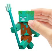 MINECRAFT CRAFT A BLOCK FIGURINA DROWNED 8CM VIVMTGTP08_JCN41