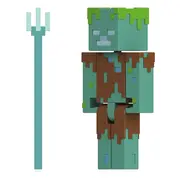 MINECRAFT CRAFT A BLOCK FIGURINA DROWNED 8CM VIVMTGTP08_JCN41