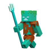 MINECRAFT CRAFT A BLOCK FIGURINA DROWNED 8CM VIVMTGTP08_JCN41
