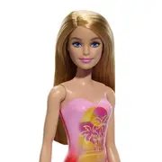 PAPUSA BARBIE BLONDA CU COSTUM DE BAIE ROZ LA PISCINA VIVMTDWJ99_HXX48