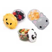 SET 3 RECIPIENTE HRANA BEBE, MELII, BULLDOG, RECHIN, PISICA CUTIE VIVML14855