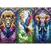 PUZZLE TREFL 1000 ANIMALE IN VITRALIU VIV10957