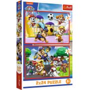 PUZZLE TREFL 2X24 PATRULA CATELUSILOR ZIUA AMUZANTA A CATELUSILOR VIV34434