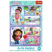 PUZZLE TREFL 2X70 GABBYS DOLLHOUSE AVENTURILE LUI GABBY VIV34438