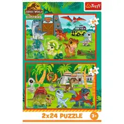 PUZZLE TREFL 2X70 JURASSIC WORLD UNIVERSUL JURASSIC PARK VIV34437
