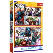 PUZZLE TREFL 2X70 MARVEL AVENGERS MISIUNEA SUPER EROILOR MARVEL AVENGERS VIV34439