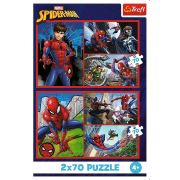 PUZZLE TREFL 2X70 MARVEL SPIDER-MAN AVENTURILE LUI SPIDER-MAN VIV34443