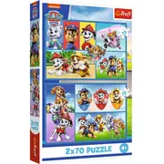 PUZZLE TREFL 2X70 PATRULA CATELUSILOR ECHIPA CATELUSILOR VIV34441