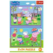 PUZZLES 2X24 PEPPA PIG O ZI LA JOACA CU PEPPA PIG VIV34435