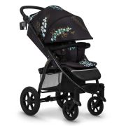 Carucior sport, Lionelo, Annet Tour Golden Moments, Editie Limitata, 0 luni+, Capotina impermeabila UPF 50+, Maner reglabil, Plasa de tantari, Suport biberon, Saculet pentru picioare, Pana la 22 kg, Certificare TUV, Negru BYNLO-ANNET_TOUR_GOLDEN_MOMENTS