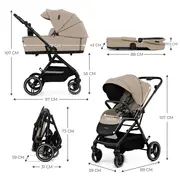 CARUCIOR KINDERKRAFT YOXI 2IN1, SAND BEIGE VIVKSYOXI00BEG2000