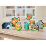 Joc educativ puzzle cu piese de lemn - in padure or134