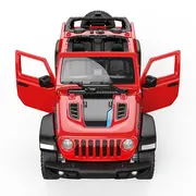 MASINUTA METALICA JEEP WRANGLER RUBICON 4XE ROSU CU SCARA 1 LA 32 VIVRas64621_Rosu