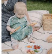 Baveta bebelusi 2 in 1 miniware catch & cover, prickly pear mw_ccpp