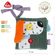 Carte din plus pentru bebelusi - catelus natur