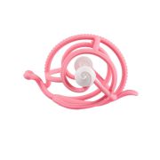 Inel Gingival din silicon Mombella 3 luni+, Melc - Pink KRTM00606