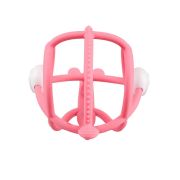 Inel Gingival din silicon Mombella 3 luni+, Melc - Pink KRTM00606