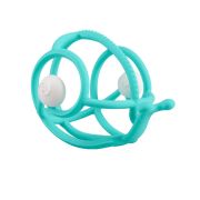 Inel Gingival din silicon Mombella 3 luni+, Melc - Teal KRTM00604