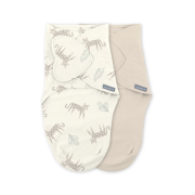 Ingenuity - set 2 sisteme de infasare swaddle me 0-3 luni, colectia monogram, born free bbb17381-071