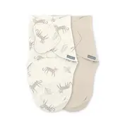 Ingenuity - set 2 sisteme de infasare swaddle me 0-3 luni, colectia monogram, born free bbb17381-071