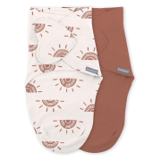 Ingenuity - set 2 sisteme de infasare swaddle me 0-3 luni, colectia monogram, rising sun bbb17381-072