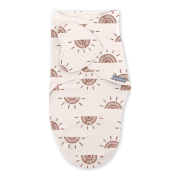 Ingenuity - set 2 sisteme de infasare swaddle me 0-3 luni, colectia monogram, rising sun bbb17381-072