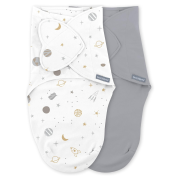 Ingenuity - set 2 sisteme de infasare swaddle me 0-3 luni, colectia monogram, sunset space bbb17381-073
