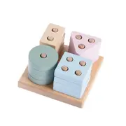 Jucarie din lemn, Cubika, Sortator Forme Geometrice 6 KRT15870