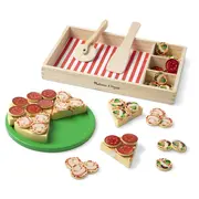 MELISSA AND DOUG SET DE JOACA DIN LEMN PETRECERE CU PIZZA VIV6074863